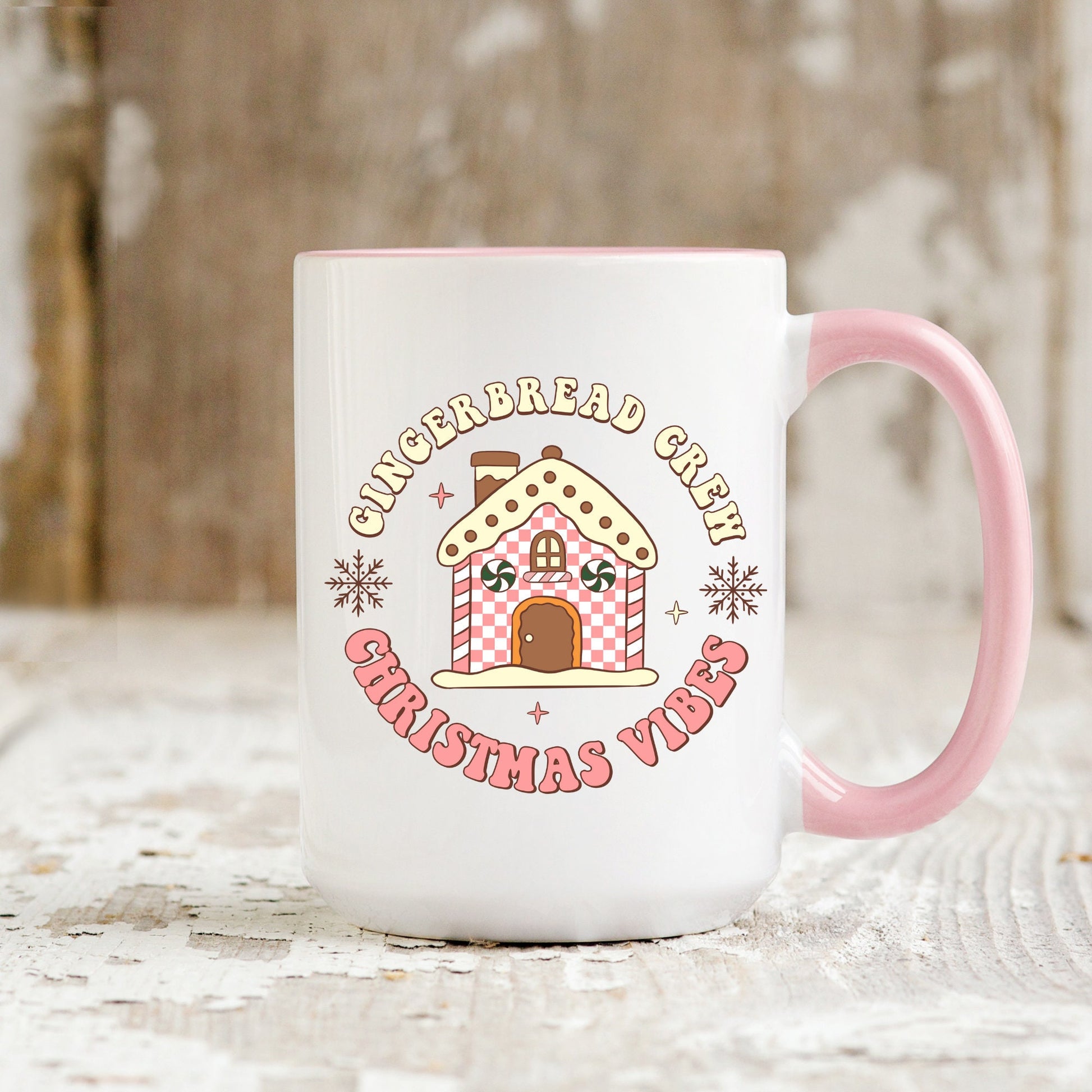 Gingerbread Crew Mug, Gingerbread House, Cute Christmas Coffee Mug